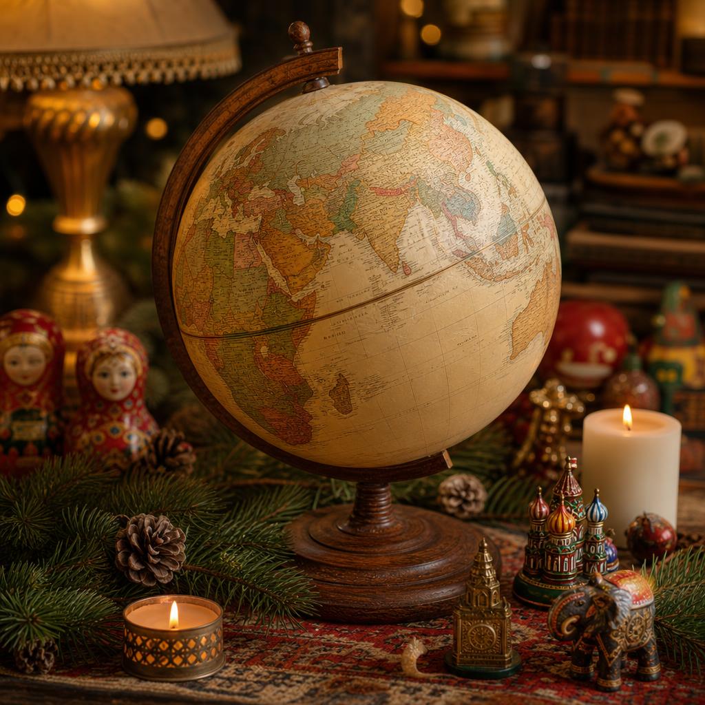 Christmas traditions around the world with festive global details
