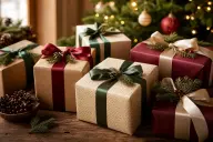Simple wrapped gift and handwritten note for someone who wants nothing